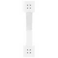 Pieds de table à manger forme de X 3 pcs blanc 80x(72-73) cm