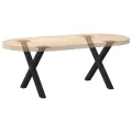 Pieds de table basse forme de X 2 pcs noir 38x(42-43) cm acier