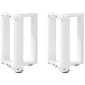 Pieds de table basse forme de T 2 pcs 38x25x(42-43) cm acier