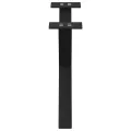 Pieds de table basse forme de X 2 pcs noir 60x(30-31) cm acier