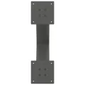 Pieds de table à manger forme de X 2 pcs 50x(72-73) cm acier