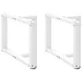 Pieds de table basse forme de T 2 pcs 60x25x(42-43) cm acier