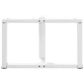Pieds de table basse forme de T 2 pcs 60x25x(42-43) cm acier
