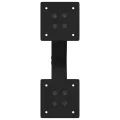 Pieds de table basse forme de X 2 pcs noir 30x(30-31) cm acier