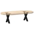 Pieds de table basse forme de X 2 pcs noir 30x(30-31) cm acier