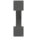 Pieds de table basse forme de X 2 pcs anthracite 50x(42-43) cm