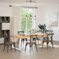 Pieds de table à manger forme de T 2 pcs blanc 90x35x(72-73) cm