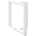 Pieds de table à manger forme de T 2 pcs blanc 90x35x(72-73) cm
