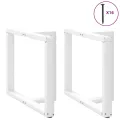 Pieds de table à manger forme de T 2 pcs blanc 90x35x(72-73) cm