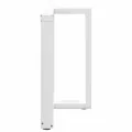 Pieds de table à manger forme de T 2 pcs blanc 90x35x(72-73) cm