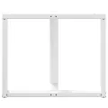 Pieds de table à manger forme de T 2 pcs blanc 90x35x(72-73) cm