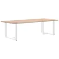Pieds de table à manger forme de T 2 pcs blanc 90x35x(72-73) cm