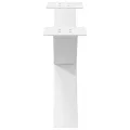 Pieds de table basse forme de X 2 pcs blanc 70x(30-31) cm acier