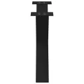 Pieds de table basse forme de X 2 pcs noir 70x(42-43) cm acier
