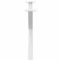 Pieds de table basse forme de X 2 pcs blanc 70x(42-43) cm acier