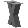 Pieds de table basse forme de X 2 pcs anthracite 30x(30-31) cm