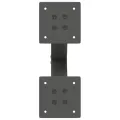 Pieds de table basse forme de X 2 pcs anthracite 38x(42-43) cm
