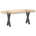 Pieds de table basse forme de X 2 pcs anthracite 38x(42-43) cm