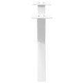 Pieds de table basse forme de X 2 pcs blanc 50x(30-31) cm acier