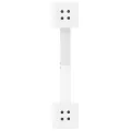 Pieds de table basse forme de X 2 pcs blanc 50x(30-31) cm acier