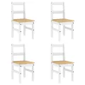 Ensemble à manger Panama 5 pcs blanc bois de pin massif