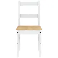 Ensemble à manger Panama 5 pcs blanc bois de pin massif