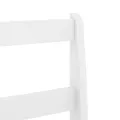 Ensemble à manger Panama 5 pcs blanc bois de pin massif