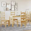 Ensemble à manger Panama 5 pcs bois de pin massif