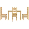 Ensemble à manger Panama 5 pcs bois de pin massif