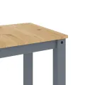Ensemble à manger Panama 3 pcs gris bois de pin massif