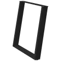 Pieds de table à manger forme de U 2 pcs noir 70x(72-73) cm