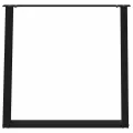 Pieds de table à manger forme de U 2 pcs noir 70x(72-73) cm