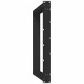 Pieds de table à manger forme de U 2 pcs noir 70x(72-73) cm