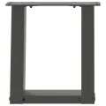 Pieds de table basse forme de U 2 pcs anthracite 30x(30-31) cm