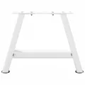 Pieds de table basse forme de A 2 pcs blanc 30x(30-31) cm acier