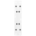 Pieds de table basse forme de A 2 pcs blanc 30x(30-31) cm acier