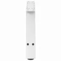 Pieds de table basse forme de A 2 pcs blanc 60x(30-31) cm acier