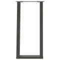 Pieds de table console forme de U 2 pcs 28x(72-73) cm acier