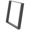 Pieds de table à manger forme de U 2 pcs 90x(72-73) cm acier