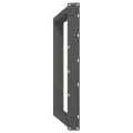 Pieds de table à manger forme de U 2 pcs 90x(72-73) cm acier