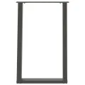 Pieds de table à manger forme de U 2 pcs 60x(72-73) cm acier