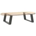 Pieds de table basse forme de U 2 pcs anthracite 60x(30-31) cm