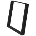 Pieds de table à manger forme de U 2 pcs noir 90x(72-73) cm