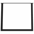 Pieds de table à manger forme de U 2 pcs noir 90x(72-73) cm