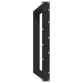 Pieds de table à manger forme de U 2 pcs noir 90x(72-73) cm