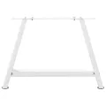 Pieds de table basse forme de A 2 pcs blanc 60x(42-43) cm acier