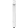 Pieds de table basse forme de A 2 pcs blanc 60x(42-43) cm acier