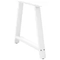 Pieds de table basse forme de A 2 pcs blanc 90x(72-73) cm acier