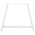 Pieds de table basse forme de A 2 pcs blanc 90x(72-73) cm acier