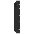 Pieds de table basse forme de U 2 pcs noir 70x(30-31) cm acier